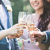 30Pcs 15 Colors Glass Ball with Star Glitter Sequins inside Wine Glass Charms AJEW-GL00001-6