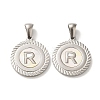 304 Stainless Steel Pendants STAS-I204-R-P-1