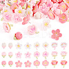48Pcs Resin Flower & Iron Push Pins Set AJEW-TAC00050-1