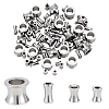 80Pcs 4 Styles 201 Stainless Steel Beads STAS-AR0002-57-1