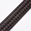 Vintage Cowhide Leather Braided Cord Bracelet for Men LS-BJEW-A039-02B-3