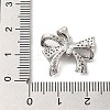 Brass Micro Pave Clear Cubic Zirconia Pendants FIND-Z041-07P-3