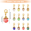Glass Pendant Decorations HJEW-GL00007-2