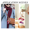 Alloy Resin Butterfly Keychains KEYC-TADJ0002-02G-Z-7