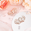2Pcs Alloy Rhinestone Shoe Decorations AJEW-FG0003-73A-5