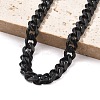 304 Stainless Steel Cuban Link Chain Bracelets for Men Women BJEW-Q038-02EB-2