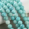 Natural Striped Stone Beads Strands G-B192-B01-10mm-1