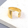 PVD Vacuum Plating 201 Stainless Steel Cuff Rings RJEW-Z032-01G-T-2