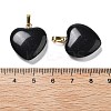 Natural Obsidian Pendants G-G956-B40-G-3
