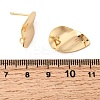 Brass Stud Earring Findings KK-P340-19G-2
