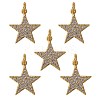 5Pcs Brass Micro Pave Clear Cubic Zirconia Charms ZIRC-SZ0002-64-1