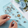 24Pcs Bees Alloy Brooch JEWB-ME0001-21AS-3