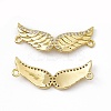 Brass Micro Pave Clear Cubic Zirconia Connector Charms KK-E068-VC078-1