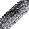 Crackle Transparent Glass Beads Strands GLAA-N068-03A-01-1