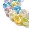 Electroplate Glass Beads Strands EGLA-P066-06A-10mm-01-3