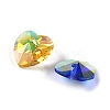 Electroplate Glass Charms GGLA-Z002-02L-2