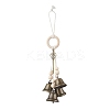 Iron Bell & Alloy Key Pendant Decorations HJEW-JM03587-3