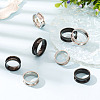  12Pcs 6 Styles 201 Stainless Steel Grooved Finger Ring Settings RJEW-TA0001-04EB-13