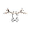 304 Stainless Steel Rhinestone Stud Earrings EJEW-Z098-09P-4
