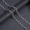 2Pcs 2 Style 304 Stainless Steel Cable Chain STAS-GA0001-06-4