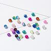 20 Colors Spray Painted Crackle Glass Beads Strands CCG-X0012-01-6mm-5