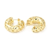 Brass Grooved Round Stud Earrings EJEW-K248-06G-2