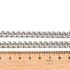 304 Stainless Steel Cuban Link Chain Necklaces for Women Men NJEW-G161-02P-5