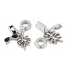Rack Plating Alloy Crystal Rhinestone European Dangle Charms FIND-C055-29P-2