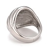304 Stainless Steel Textured Chunky Finger Ring RJEW-B040-04P-3