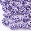 Spray Painted Eco-Friendly Iron Wire Beads IFIN-T009-10B-1