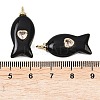 Natural Obsidian Pendants G-Z134-06G-02-3