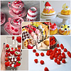 60Pcs PVC Strawberry Display Decorations DJEW-SC0001-32-7