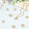 8Pcs 2 Styles Brass Micro Pave Cubic Zirconia Pendants FIND-BBC0004-29B-3
