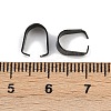 304 Stainless Steel Snap On Bails STAS-C135-01B-EB-3