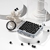 100Pcs 8mm Natural Black Stone(Natural Black Glass) Round Beads DIY-LS0002-15-5