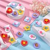 30Pcs 5 Styles Opaque Resin Pendants RESI-CJ0002-30-5