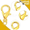 100Pcs 5 Styles Zinc Alloy Lobster Claw Clasps FIND-YW0006-16-4