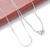 Tarnish Resistant 304 Stainless Steel Snake Chains Necklaces LS-NJEW-O058-24P-3