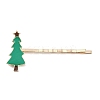 Christmas Theme Alloy Enamel Hair Bobby Pin AJEW-A056-04A-2
