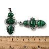 Synthetic Malachite Pendants G-Q158-04J-3