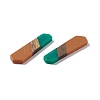 Opaque Resin & Walnut Wood Pendants RESI-M027-06J-2
