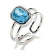304 Stainless Steel Open Cuff Rings RJEW-C079-03P-2