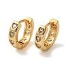 Rack Plating Brass Micro Pave Cubic Zirconia Hoop Earrings EJEW-L224-57G-05-1
