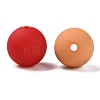 Rubberized Style Imitated Silicone Acrylic Beads MACR-T048-01A-01-2