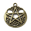 Tibetan Style Alloy Pendants PALLOY-M217-22AB-1