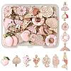 48Pcs 12 Styles Alloy Enamel Pendants ENAM-FS0003-50-1