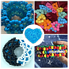 800Pcs Transparent Plastic Beads KY-SP0001-52E-5
