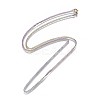 PVD Vacuum Plating 304 Stainless Steel Curb Chain Necklaces NJEW-L162-01A-M-2
