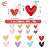 64Pcs 16 Style Alloy Enamel Pendants ENAM-PH0002-53-2