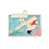 Sports Alloy Enamel Pendants LS-ENAM-I074-01G-08-1